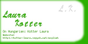 laura kotter business card